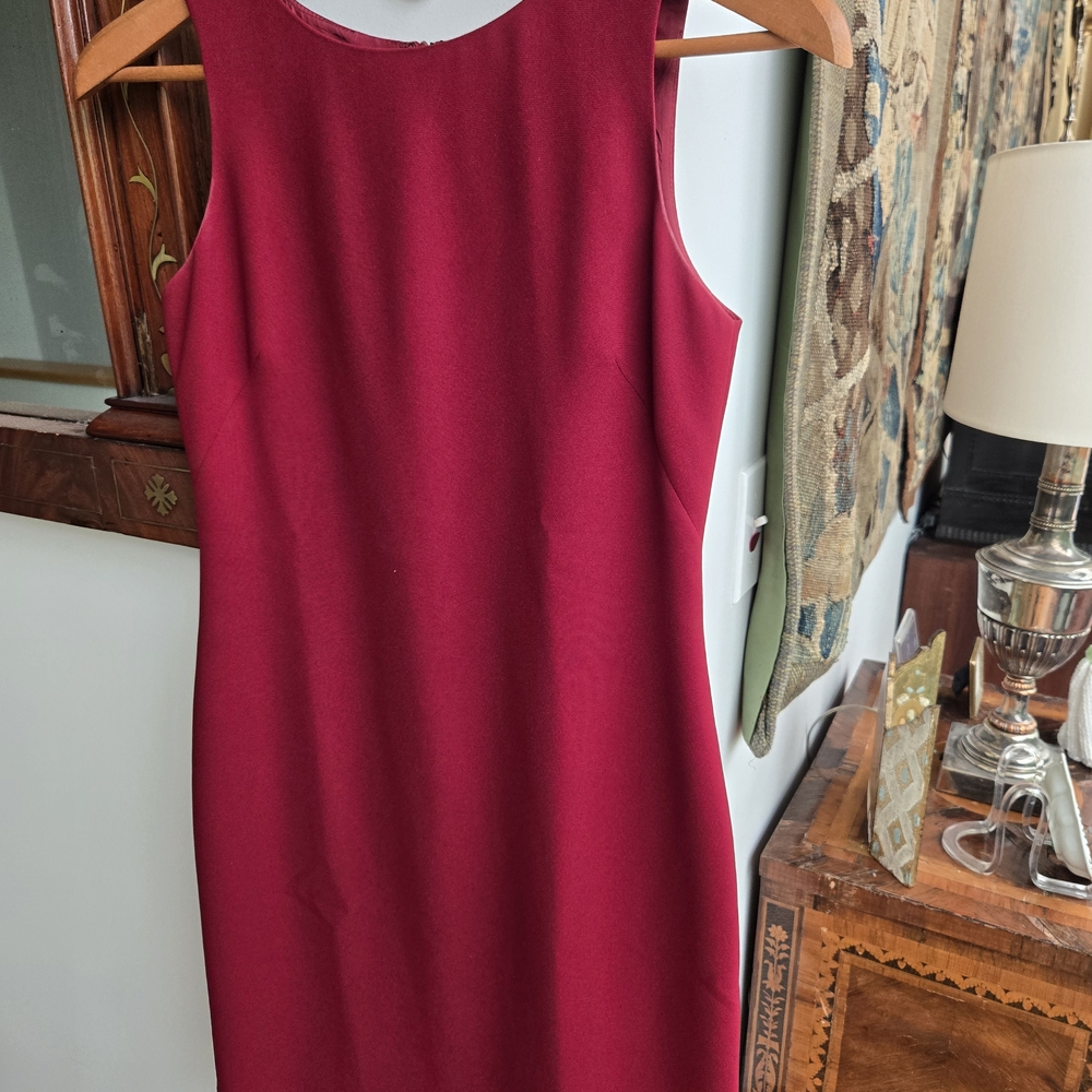 Casual Corner Women's Dress in Deep Burgundy